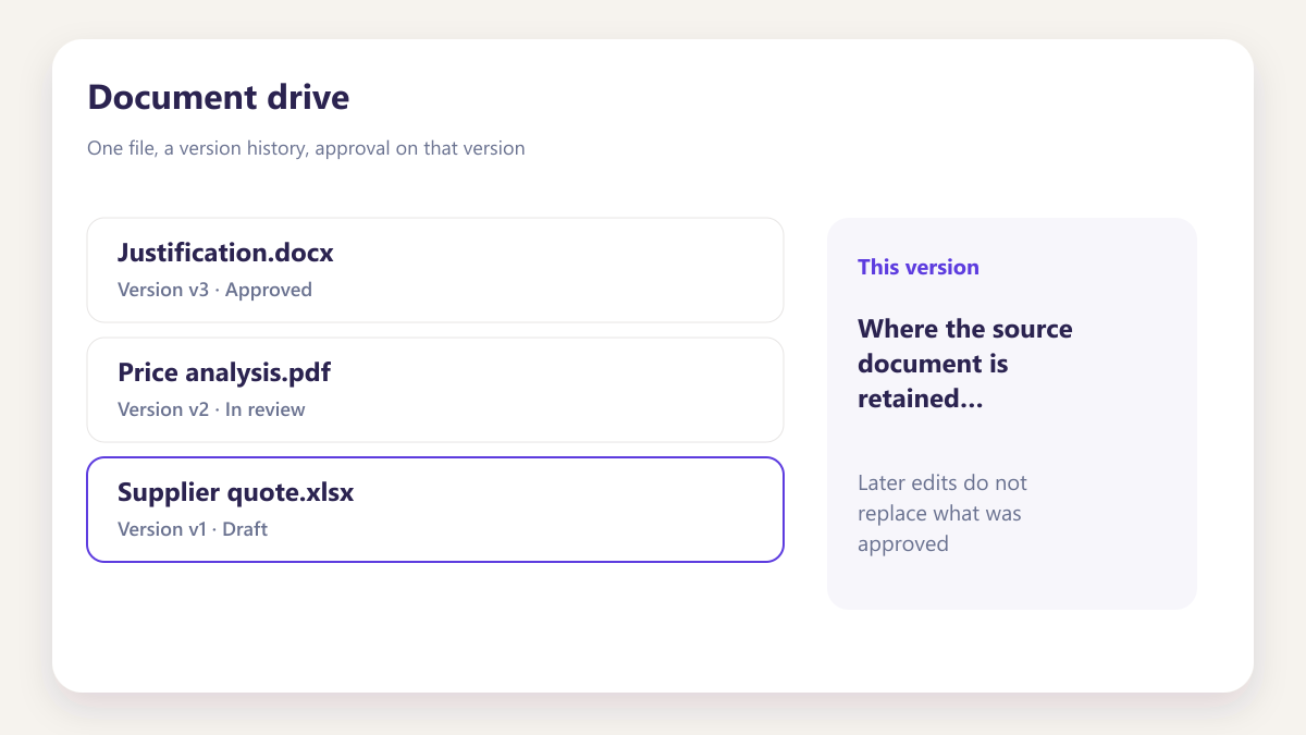ProcureAudit Document drive