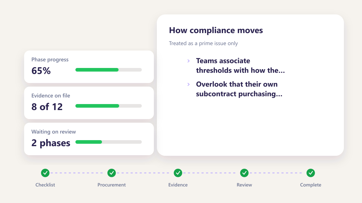 ProcureAudit Treated as a prime issue only