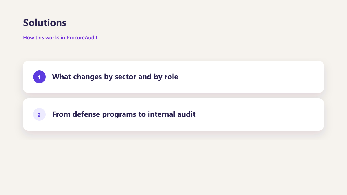 ProcureAudit Solutions